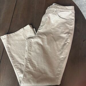 LOFT Shimmering Gold Pants